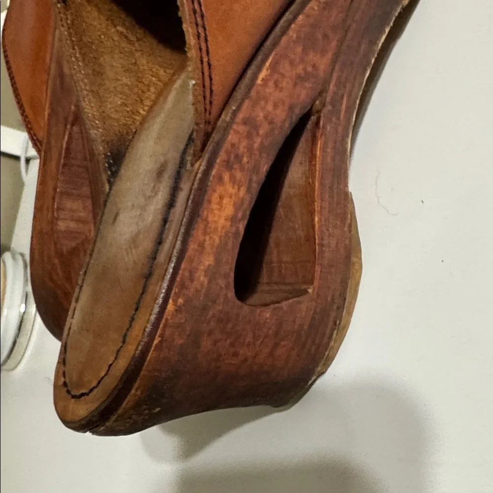 Brown Leather Women's Clogs - Picture 11 of 16